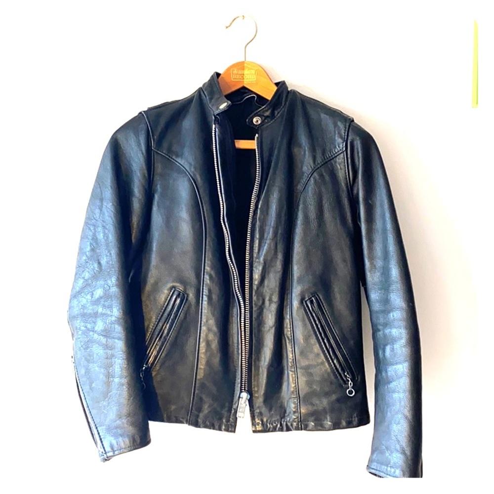 Vintage Leather Moto Jacket